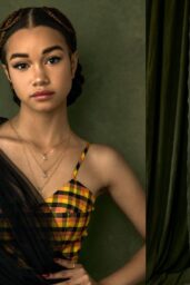 Janice LeAnn Brown With Denim and Plaid Looks for Photobook Magazine