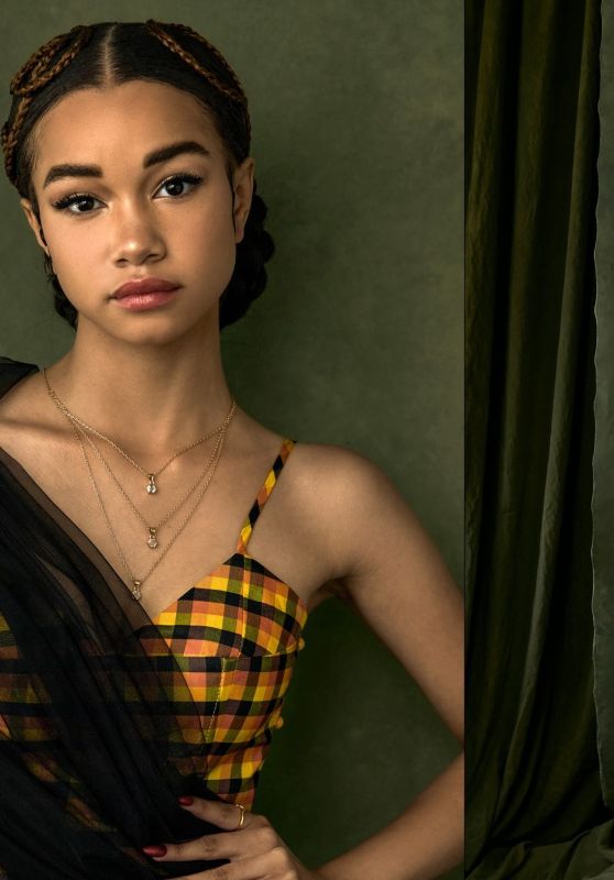 Janice LeAnn Brown With Denim and Plaid Looks for Photobook Magazine