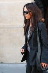 Jenna Ortega Embraces Dark Academia Streetwear at Paris Fashion Week