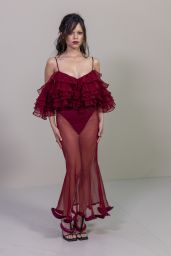 Jenna Ortega in Givenchy Spring 2026: Ruffles and Sheer Drama