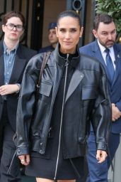 Jennifer Connelly embraces sleek leather Louis Vuitton look at Vogue Paris Fashion Week dinner 2025