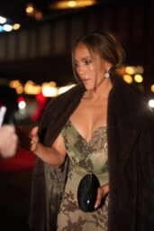 Jennifer Lopez in Harris Reed Arrives at Crain Club NY
