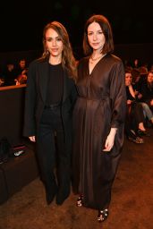 Jessica Alba Wears Leather Mini Outfit at Paris Fashion Week