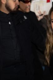 Jessica Alba Wears Leather Mini Outfit at Paris Fashion Week
