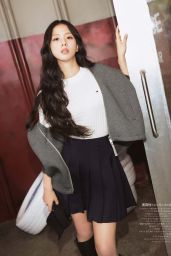 Jisoo Defines Heritage Preppy Style for Vogue Japan November 2025