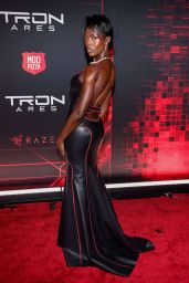 Jodie Turner-Smith Selects Thematic Leather Gown for Tron Premiere