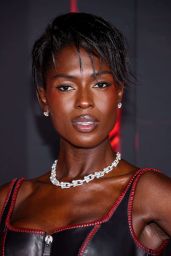 Jodie Turner-Smith Selects Thematic Leather Gown for Tron Premiere