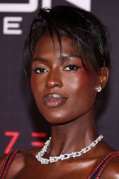 Jodie Turner-Smith Selects Thematic Leather Gown for Tron Premiere