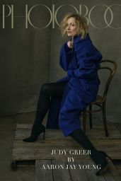 Judy Greer’s Autumn/Winter 2025 PhotoBook Shoot: A Study in Androgynous Elegance & Textural Mastery