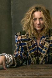 Judy Greer’s Autumn/Winter 2025 PhotoBook Shoot: A Study in Androgynous Elegance & Textural Mastery