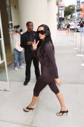 Kim Kardashian Embraces Monochromatic Skin-Tight Aesthetic for Brand Launch