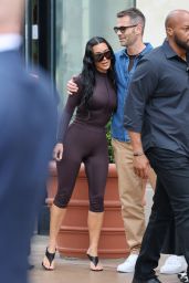 Kim Kardashian Embraces Monochromatic Skin-Tight Aesthetic for Brand Launch