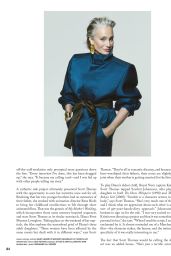 Kristin Scott Thomas Commands Power Suiting in L Officiel USA Editorial