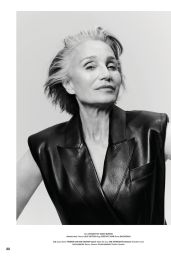 Kristin Scott Thomas Commands Power Suiting in L Officiel USA Editorial