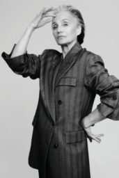 Kristin Scott Thomas Commands Power Suiting in L Officiel USA Editorial