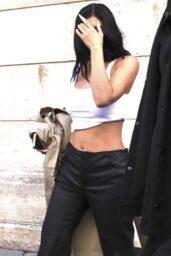 Kylie Jenner Channels Y2K Chic in Cropped Tank and Low-Rise Trousers