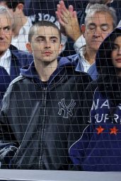 Kylie Jenner Dons Marty Supreme Hoodie at Yankees ALDS Game