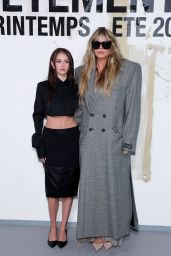 Leni Klum Champions The Cropped Shirt Trend at Vetements Paris Show