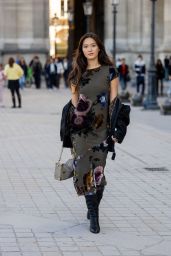 Lily Chee Opts For Velvet Florals at Louis Vuitton Show