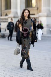 Lily Chee Opts For Velvet Florals at Louis Vuitton Show