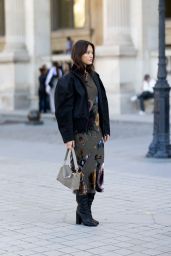Lily Chee Opts For Velvet Florals at Louis Vuitton Show