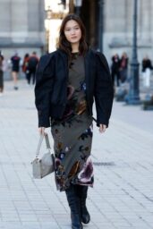Lily Chee Opts For Velvet Florals at Louis Vuitton Show