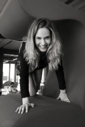 Lily James Redefines Office Chic for Hollywood Authentic October Editorial