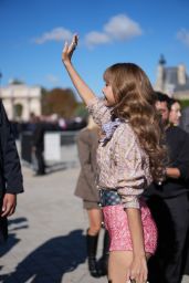 Lisa of Blackpink Channels Maximalist Prep at Louis Vuitton Paris Fashion Week 2025