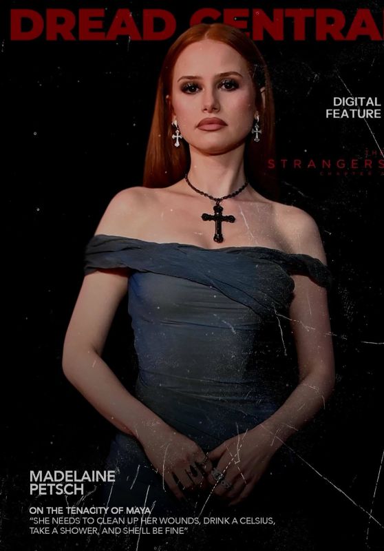 Madelaine Petsch in Off-Shoulder Gown for Dread Central Feature