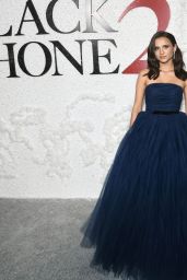 Madeleine McGraw in Navy Tulle Gown at Black Phone 2 Premiere 2025