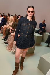 Maia Mitchell In Structured Denim Set At Zimmermann Paris Show 2025