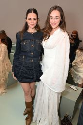 Maia Mitchell In Structured Denim Set At Zimmermann Paris Show 2025