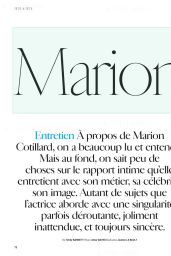 Marion Cotillard Selects Elevated Denim for Marie Claire France November 2025