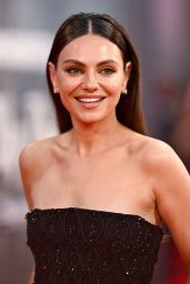 Mila Kunis Wears Structured Black Gown at BFI London Film Festival