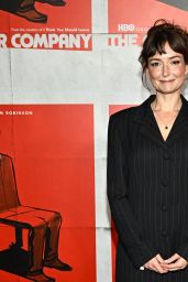 Milana Vayntrub Opts for Pinstripe Blazer Dress at The Chair Company
