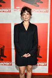 Milana Vayntrub Opts for Pinstripe Blazer Dress at The Chair Company