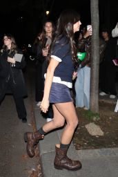 Nina Dobrev Embraces Preppy Grunge at Miu Miu Dinner Party