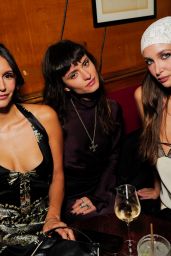 Nina Dobrev Selects Elegant Black Halter Dress for V Magazine Paris Party