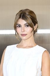 Olivia Jade Wears Voluminous White Mini Dress at Paris Fashion Week