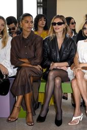 Olivia Jade Wears Voluminous White Mini Dress at Paris Fashion Week