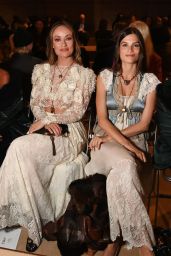 Olivia Wilde Opts For Romantic Lace at the Chloé Fashion Show