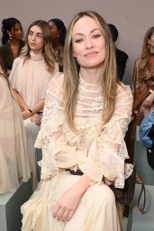 Olivia Wilde Wears Silk Lace Dress for Zimmermann Spring 2026 Show
