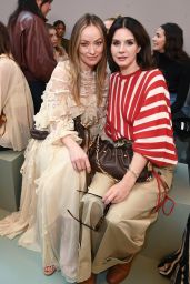 Olivia Wilde Wears Silk Lace Dress for Zimmermann Spring 2026 Show
