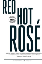 Rosé Defines Rock Glamor in Leopard Coat for Hollywood Reporter