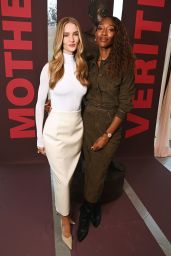 Rosie Huntington-Whiteley Opts for Cream Tailoring in London