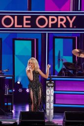 Sabrina Carpenter Wears Edgy Cutout Dress at Grand Ole Opry 100