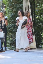 Selena Gomez White Sundress Style at Bel Air Hotel