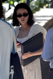 Selena Gomez White Sundress Style at Bel Air Hotel