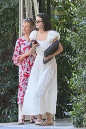 Selena Gomez White Sundress Style at Bel Air Hotel