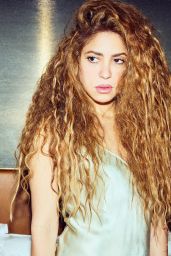Shakira in Silk and Lace Look for Cosmopolitan October 2025